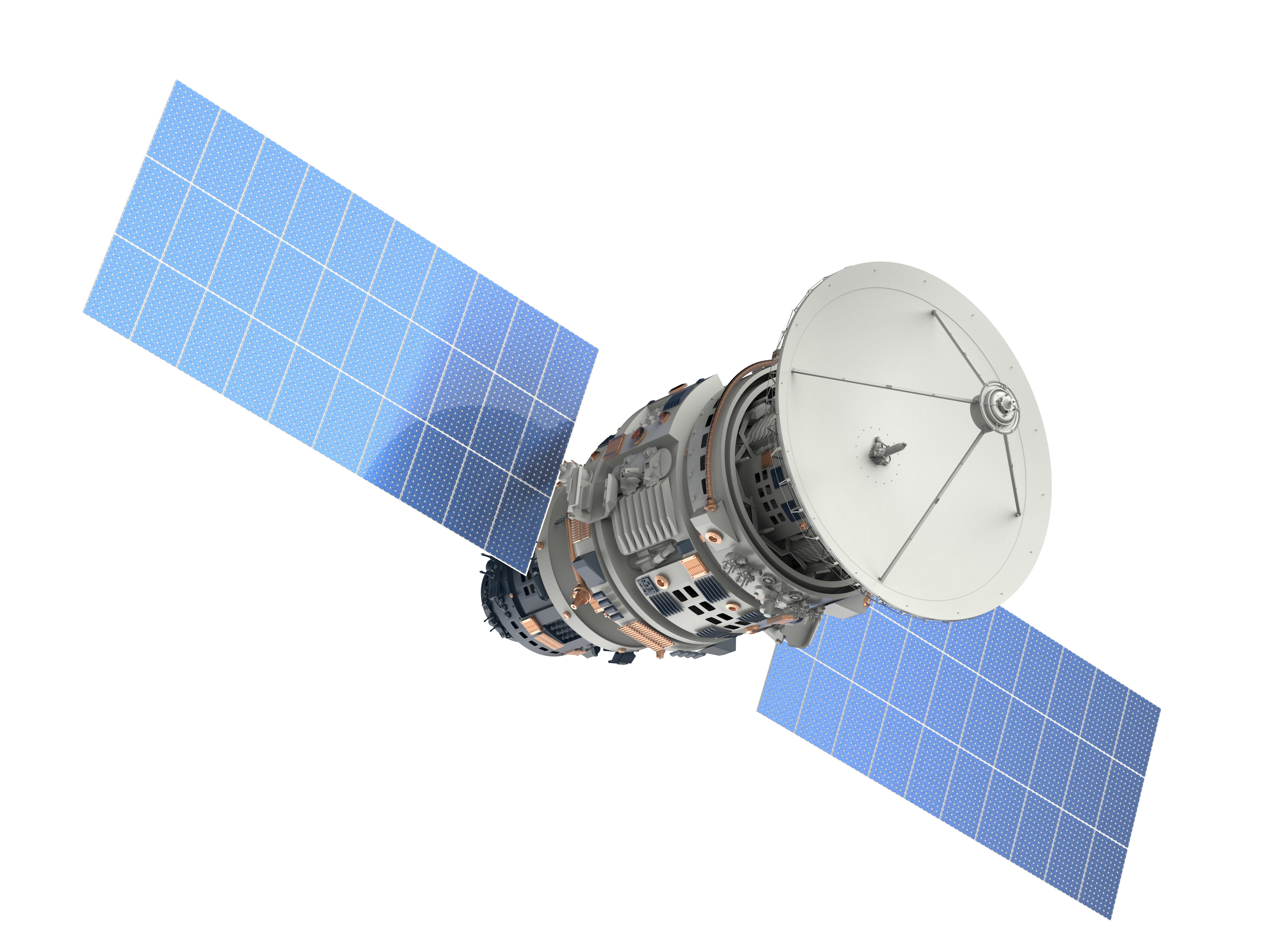 Satellite-battery-powered