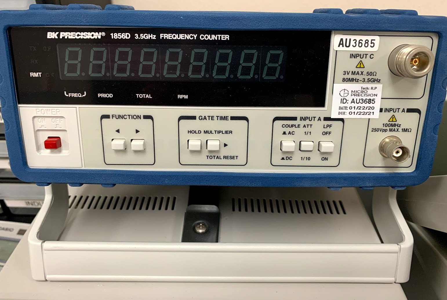 Low-power-electrical-BK-Precision-Frequency-Counter
