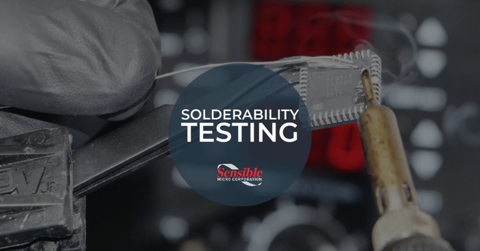 Solderability testing for electronic components