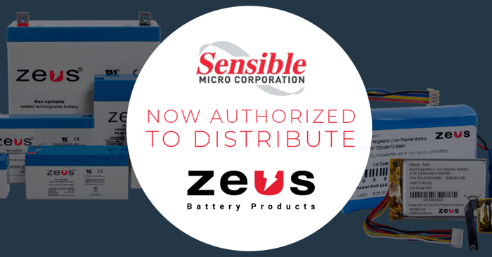 Sensible Micro's Newest Authorized Line, Zeus Battery Products 